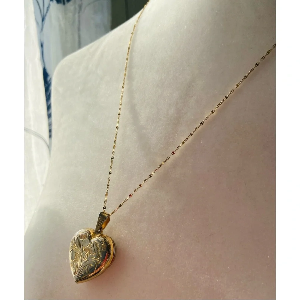 Vintage Heart Shaped 925 Silver Pendant - Picture 4 of 5